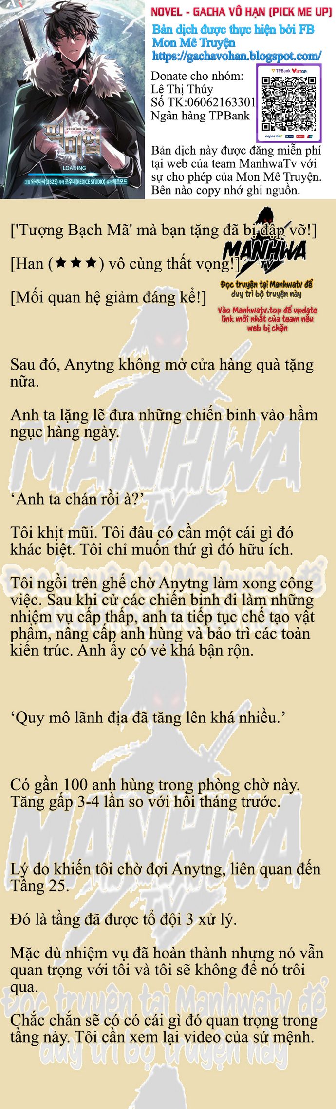 Đọc truyện [NOVEL] Gacha vô hạn - Chương 107